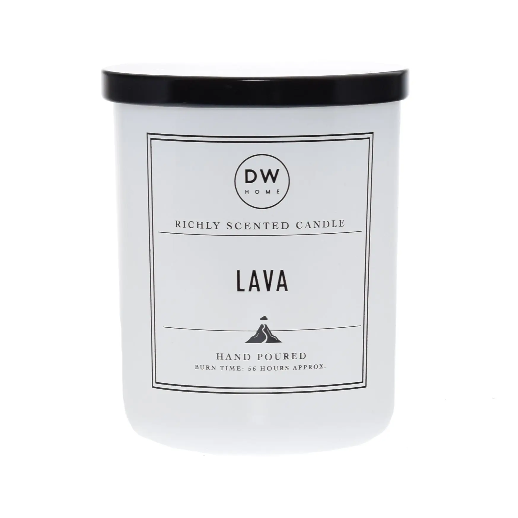Lava Aroma Household Candle, Medium Single Wick Cotton Wick Candle, 3.75in x 3.75in x 4in, 1.6lb, 33h Burn Time - Tropical Design, Fruity Citrus Fragrance, Reed Diffuser Alternative Home Decor Accent Supply