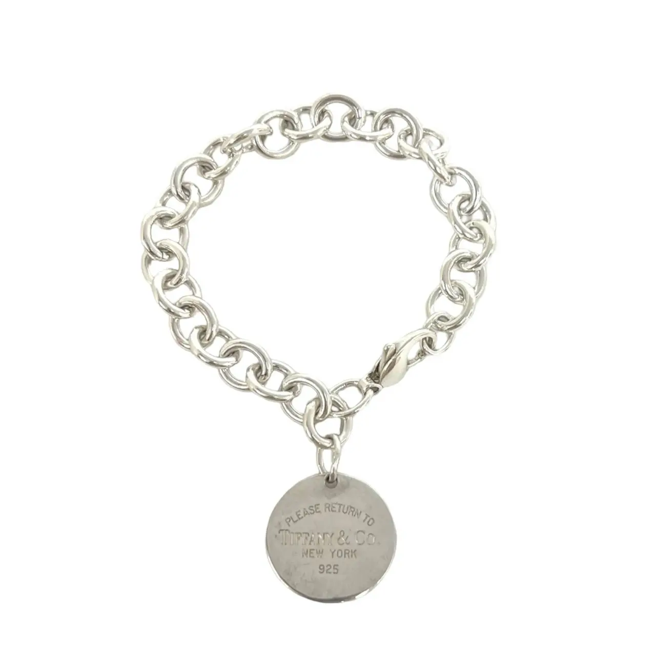 Pre-owned Tiffany & Co. Sterling Silver 925 (Ag925) Small Leather Goods Tiffany＆Co. Return to Tiffany Silver Bracelet