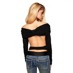 VEYRA LONG SLEEVE TOP - BLACK