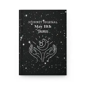 Taurus Journey Journal, Zodiac Notebook, Astrology Gift, Starry Journal, Personalized Taurus Diary, Celestial Writing