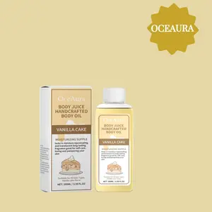 Vanilla Body Care Oil, Gentle Moisturizing Body Oil, Soothing Care Oil, Hydrating Body Massage Oil for Dry Skin Care, Body Care Product for Women & Men