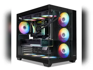 VETROO AL900 Mid-Tower Gaming Case - ATX/Micro-ATX with Hidden-Connector Design, 410mm GPU Support, 360mm Radiator & ARGB Fan - Ultimate Cable Management Solution