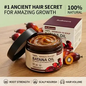 100% Pure Organic Batana Oil for Hair Loss, Natural Scalp Nourishing Oil to Strengthen Follicles, Reduce Shedding, Lock Moisture for Thicker Fuller Hair