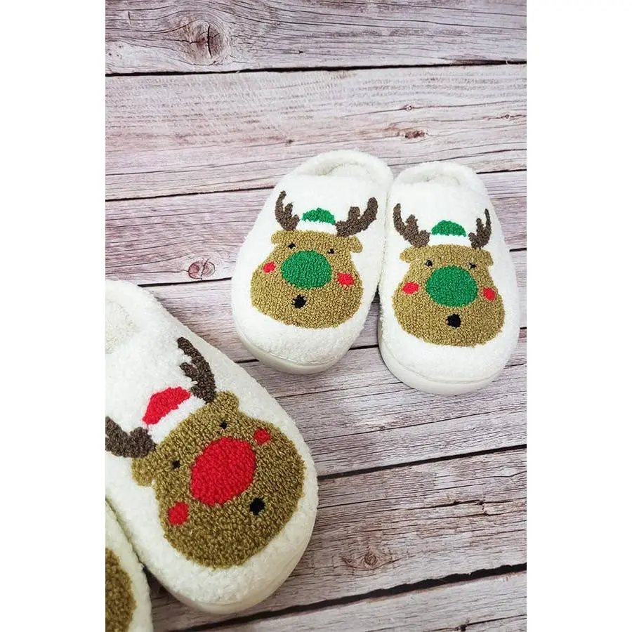 Christmas Fuzzy Indoor Slippers