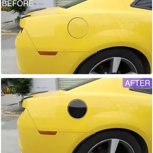 Fuel Filler Door Gas Tank Cap Cover Stickers Exterior Decoration Accessories for Chevrolet Camaro 2012 2013 2014 2015