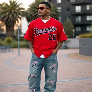 Bruno 26 Romantic Baseball Jersey - Vintage Bruno Fan Shirt - Aesthetic Retro Baseball Button Up - Concert Outfit - Gift for Pop Music Lovers, Trendy Fan Merchandise J