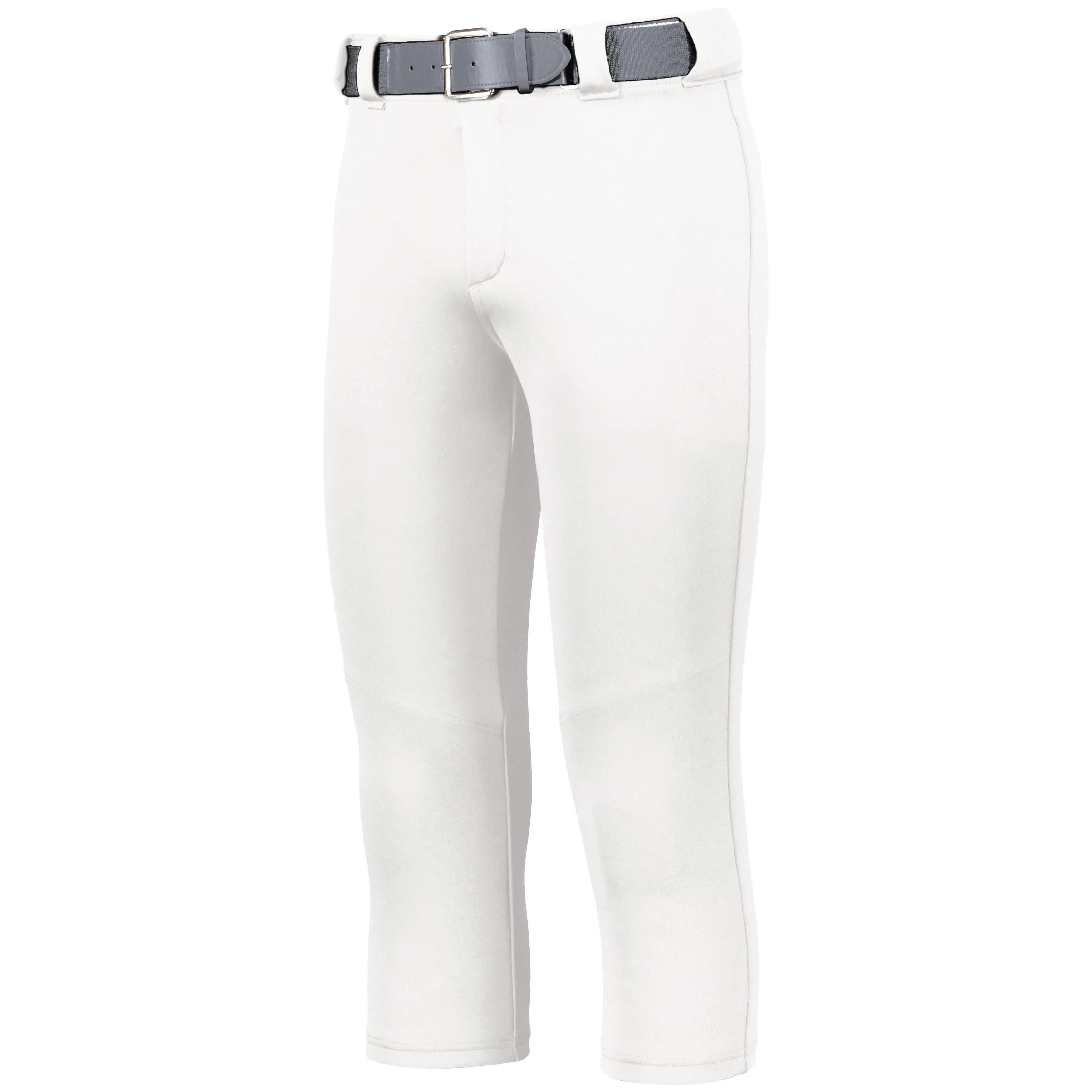 Women's Baseball & Softball Pants, Fitted Mid-Rise 4-Way Stretch with Reinforced Knees, Wicking Stain-Release and Elastic Cuffs, Increased Mobility, Polyester Clothing, Snap, Wicking Stain Release Properties, Female, 100% Polyester Double Knit, Graded Ins