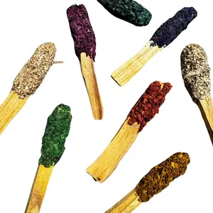3pc Palo Santo Herb Stick - Herb Dipped Palo Santo Stick