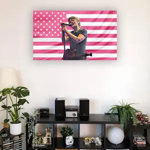 Joe Keery Concert Flag, Indie Rock Music Wall Banner, Live Performance Dorm & Frat Room Decor