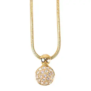 Pre-owned Dior Necklace Gold D26022582