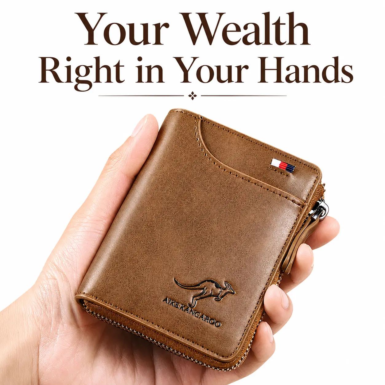 Men’s Minimalist Leather Wallet - Slim Bifold with RFID Protection, Holds 14 Cards, Compact for Front Pocket, Elegant and Practical Design tiktokshopbacktoschool