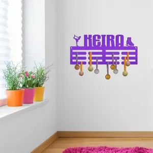 Personalized Ice Skating Medals Holder-Medal Holder-Christmas Gift-Bedroom Decor-Room Organization-