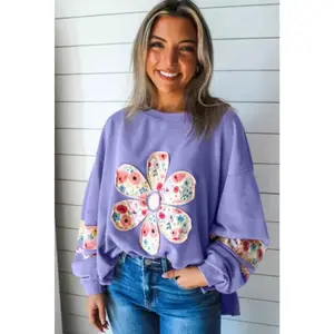 Women's Flower Applique Shirt