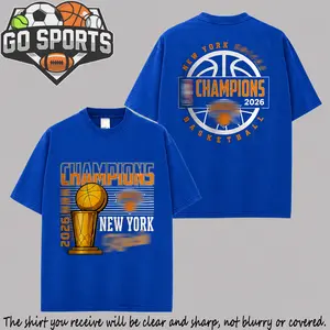 Knicks Basketball - The Champions 2026 #2 Premium 100% Cotton T-Shirt For Knicks Nation, Knicks Basketball Fans Apparel, Jalen Brunson Fans Basketball Streetwear Tee, Gift For Basketball Fan Graphic Tee