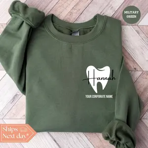 Custom Dental Office Sweatshirt, Personalized Dental Assistant Hoodie, Cute Dentist Crewneck, Cozy Dental Staff Sweater, Gift For Dental Teams