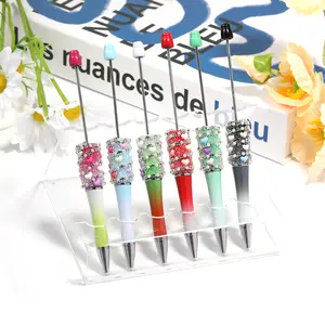 【P182】5 Pcs  DIY Beadable Pens new flower style