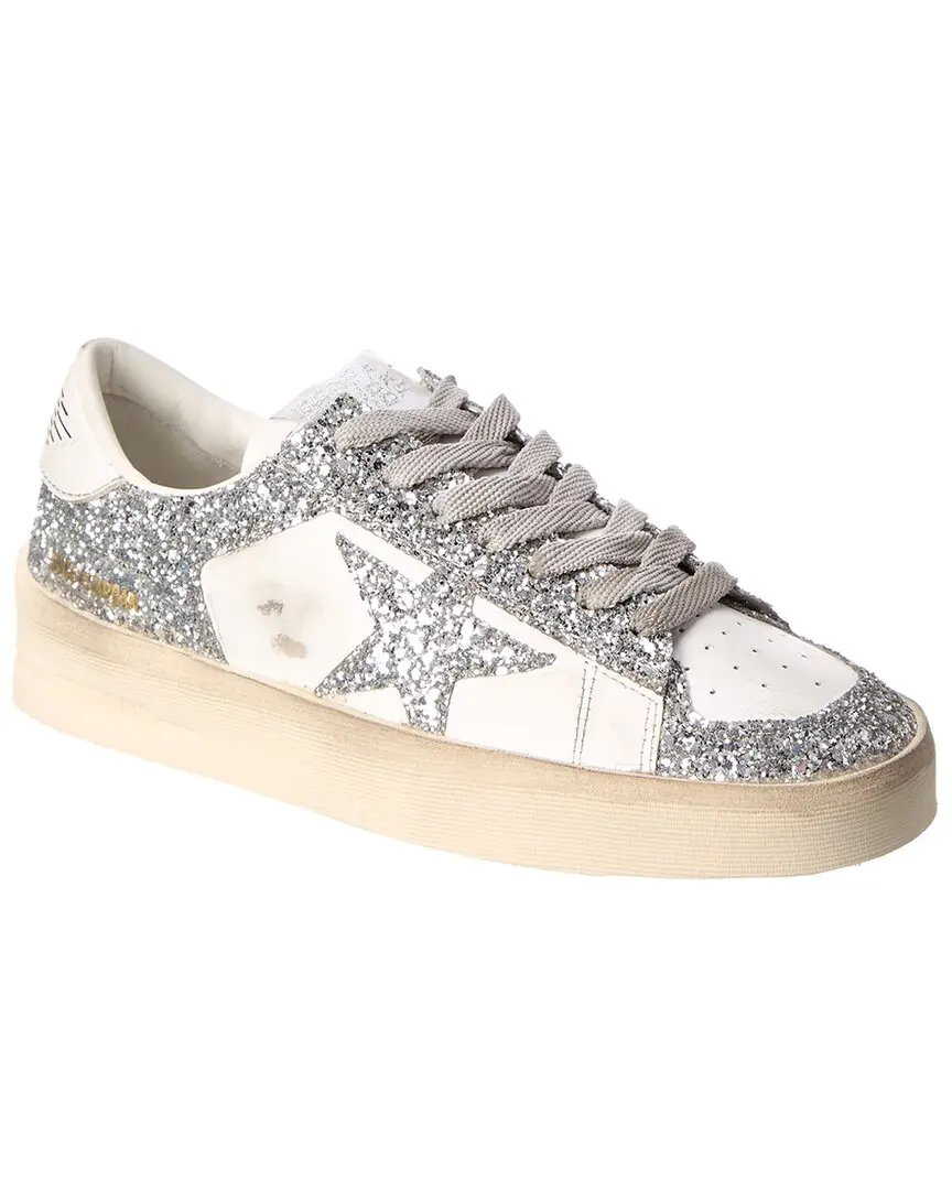 Golden Goose Stardan Glitter & Leather Sneaker