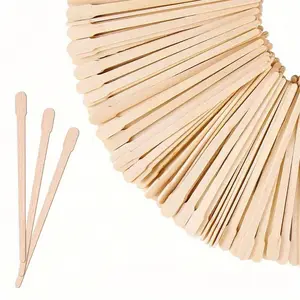 Small Wooden Wax Sticks - Body Hair Removal Applicator for Waxing (Pack of 100)