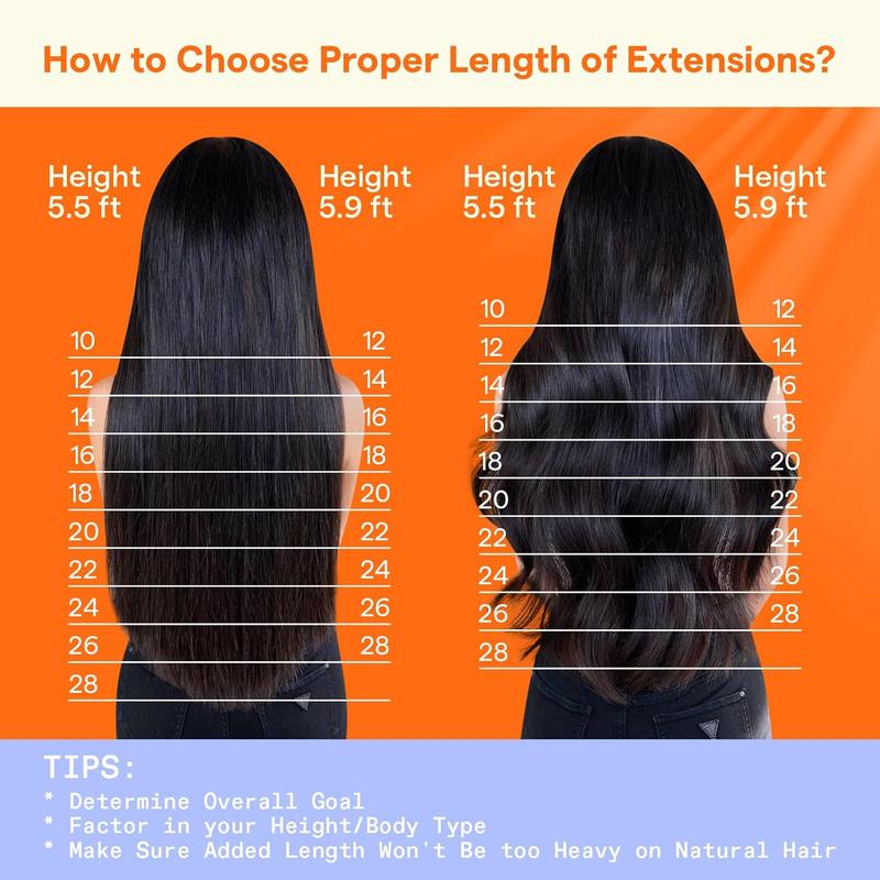 Full Shine Clip In Hair Extensions Real Human Hair 7 Pcs Natural Straight 10-28 Inch 100-150 Grams Easy Application for Women Hairpiece Silky Straight Remy Hair