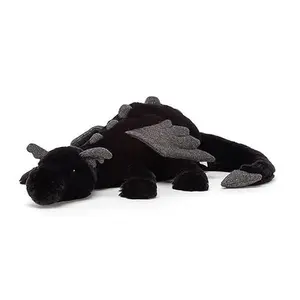 Jellycat Onyx Dragon Stuffed Animal, Mythical Plush Toy, Jellycat Onyx Dragon Soft Plush Toy