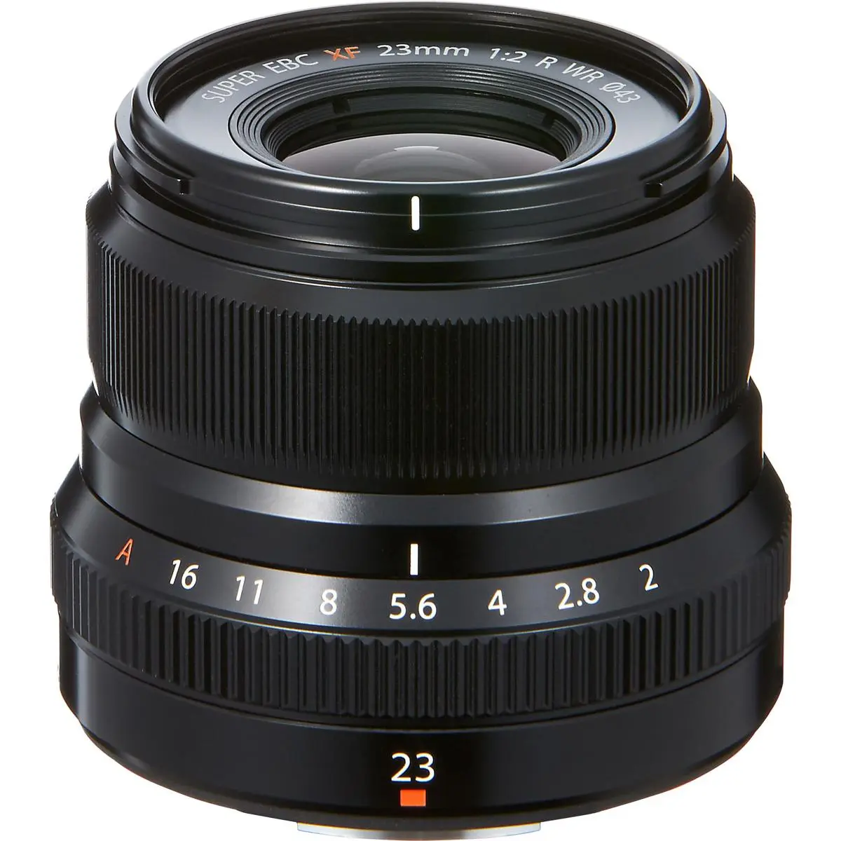 Fujifilm XF 23mm f/2 R WR Compact Metal Camera Lens, Black