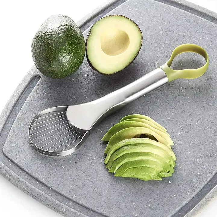 2-In-1 Solid Metal Multi-Use Tool - Avocado Saver Peelers, Sharp Blade Cutter for Pitaya, Kiwi Kitchen Utensil Gadget, 2-In-1 Tool
