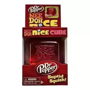 NeeDoh Nice Cube Fidget Toy - Soft Squishy, Satisfying Squeeze Item in Assorted Colors - ADHD & Anxiety Relief Gift for Women, Collectible Sensory Toy for Ages 3+ Stocking Stuffer