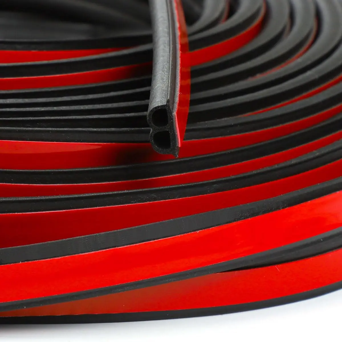 52.5Ft Universal  Seal Strip, Universal Self Adhesive Auto Rubber Weather Draft Seal Strip,Weatherstrip Window and Door Engine Cover for , , Pickups, , and RVs (52.5Ft)