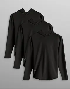 3-Pack - Hooded Drop-Cut Long Sleeve