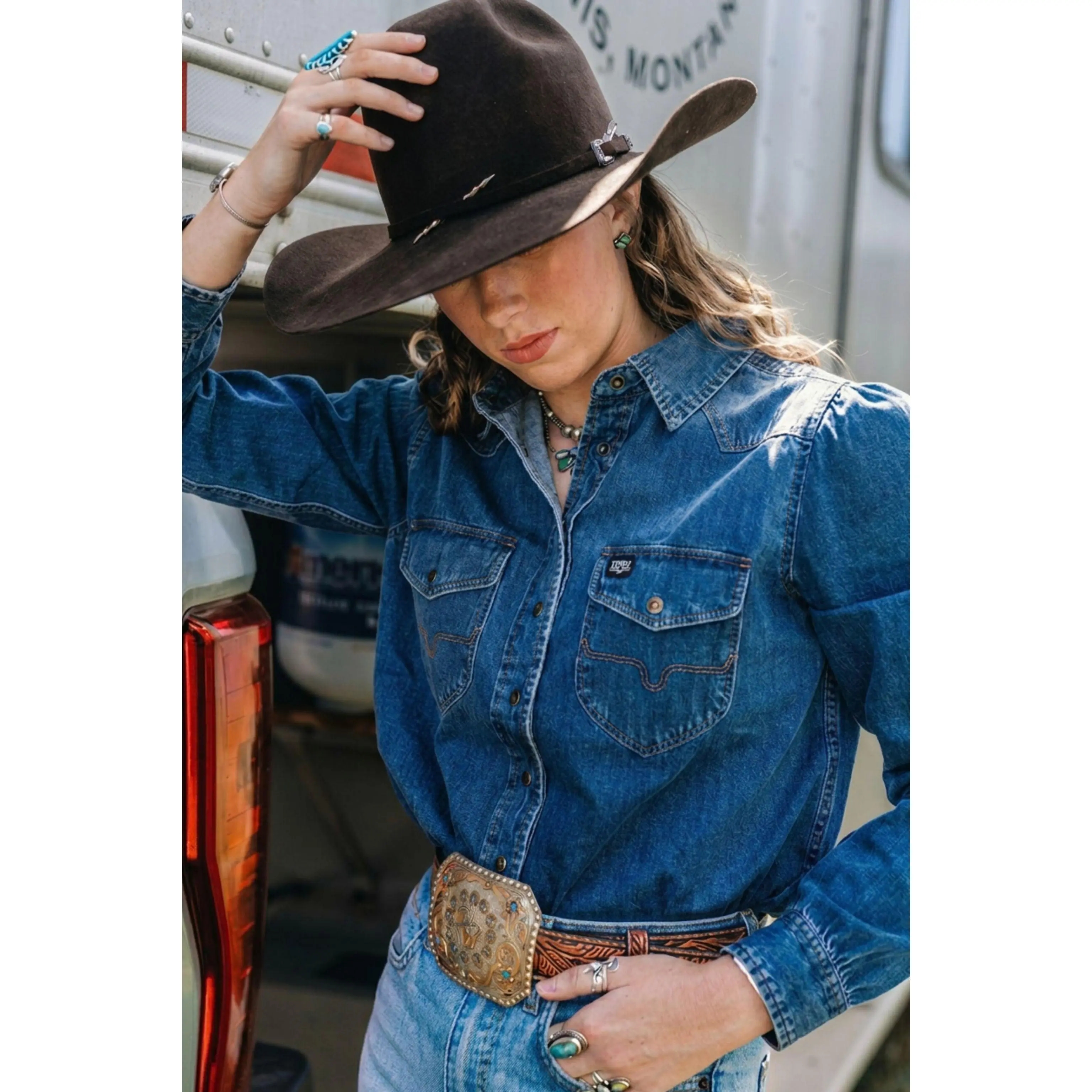 Jane Denim Snap