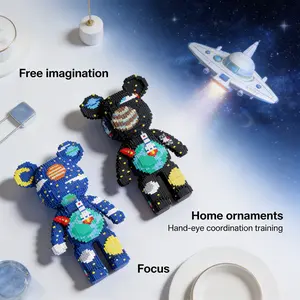 Starry Bear Series Creative Building Block Model, 1688pcs, Original Authentic, New 2026 Design, Gift Idea, DIY Craft Decor