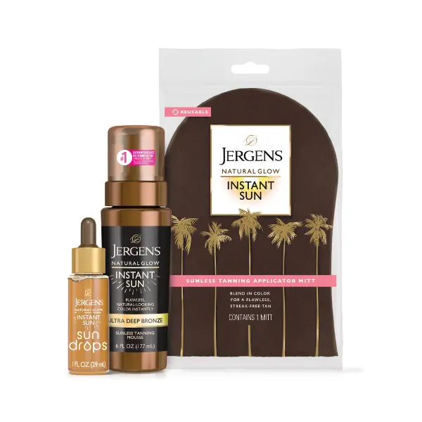 Ultra Deep Bronze Mousse, Instant Sun Drops, Mitt