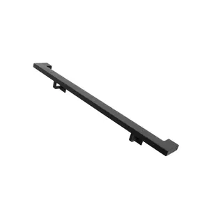 2"x1" Rectangle Metal Handrail (Square L Brackets)