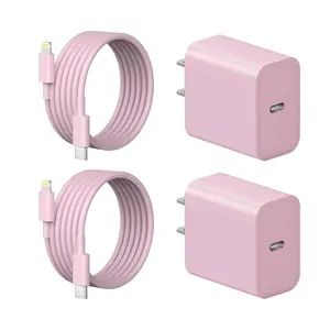 JOZASHON MFi Certified 20W Type C Fast Charging Block with 6FT USB C to Lightning Cable Compatible for iPhone 14/13/12/11 Pro Max/Xs Max/XR/X, iPad, and More Electronic Smartphones and Cellphone Chargers