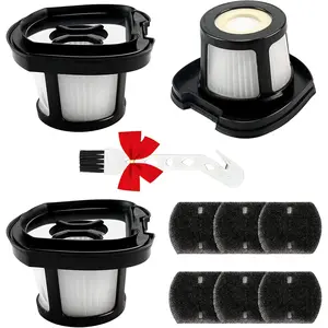 3 Pack Handheld Vacuum Filter for Bissell  Eraser Lithium Ion Hand Vacuum filter Replacement 2390 2390A 2389 2579 2284W Replaces 1614203 1614212 1614204 with 1 Little Brush for