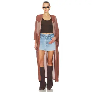 Understated Leather Canyon Robe in Brown