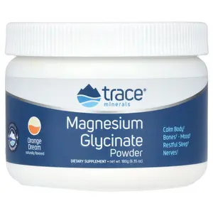 Trace Magnesium Glycinate Powder, Orange Dream, 6.35 oz (180 g)