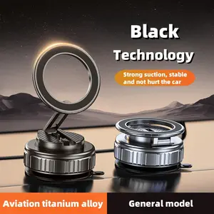 "Universal Magnetic Phone Holder for Car - 360° Rotation, Super Strong Vacuum Suction, Stick Anywhere, No Residue, Hands-Free Mount for iPhone 16/15/14/Samsung"