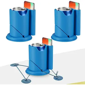 2 Pcs 2-in-1 Paddleboard Cup Holder, Drink and Phone Holder Paddle Board Accessories for Surfboards Canoes SUPs Kayaks Boats (Blue)