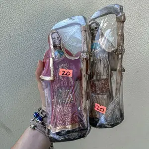 7" Inch Santa Muerte Figure Statue Imagen Santa Muerte Estatua God Decor Religious Ornaments Resin Crafted High-Quality Artwork for Spiritual Comfort and Home Decor