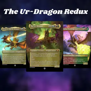 MTG Proxy 100+ Cards – Upping the Average – The Ur-Dragon Redux – Five-Color Dragon Tribal Ramp Strategy – Powerful EDH Commander Fantasy Gift Deck