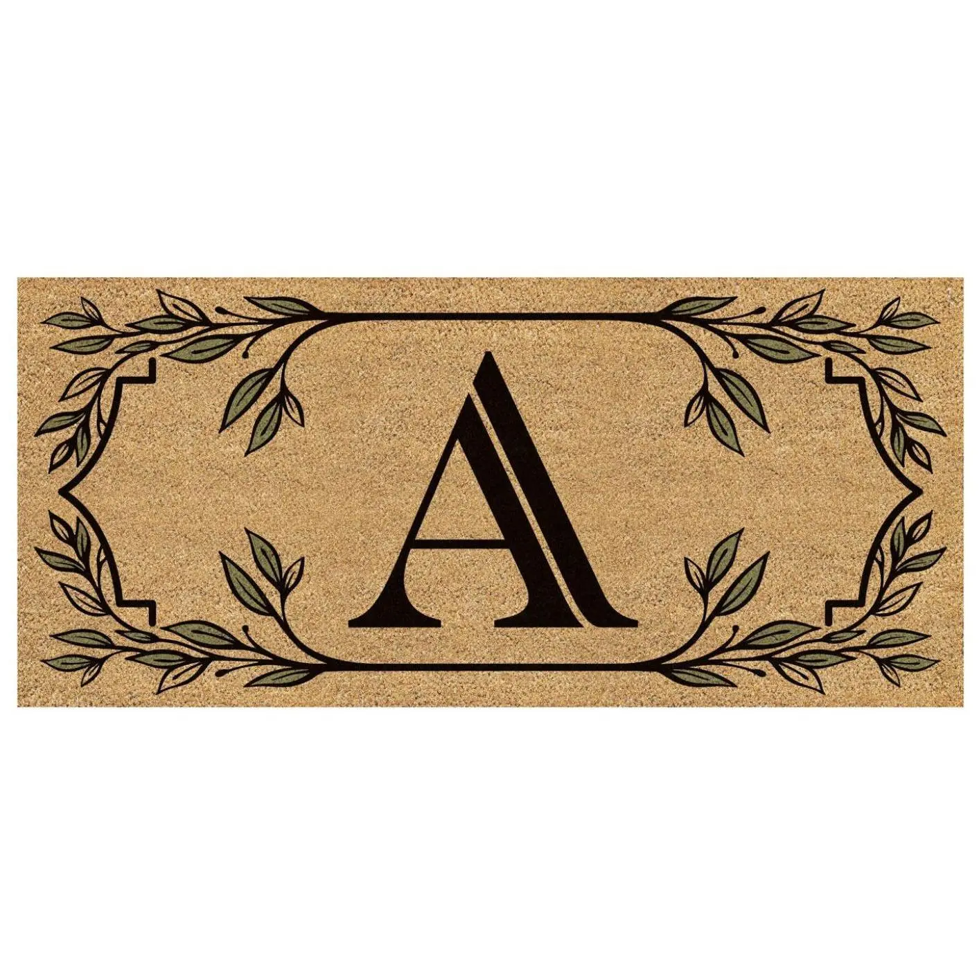 Evergreen Flocked Coir Monogram Sassafras SwitcMat Insert