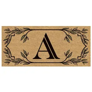 Evergreen Flocked Coir Monogram Sassafras SwitcMat Insert