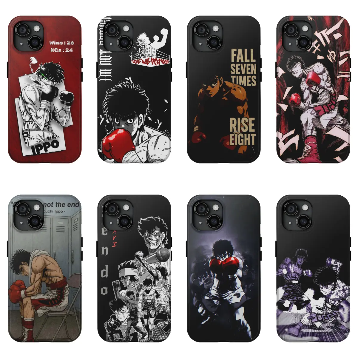 Anime Hajime no Ippo Cool Print Patterns Classic Vintage Phone Case for IPhone 17 16 15 14 13 12 11 Pro Max Plus Air Anti Fall Protective Drop-proof Gift Unique Design