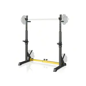 Sports season  Pirecart Squat Adjustable Barbell Weight Lifting Bench Press Rack Stand Home Gym Strength Training Max Load 570lbs