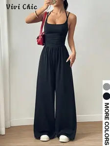 Women's Knit Jumpsuit for Casual Elegance, Stylish Fitted One-Piece, Perfect for Parties and Daily Wear, Womenswear