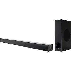 Supersonic SC-1422SBW 35-in 2.1-Channel 60W-RMS Optical Bluetooth Sound Bar with Subwoofer Digital Volume Control HDMI ARC RCA USB MP3 Aux In Remote Control