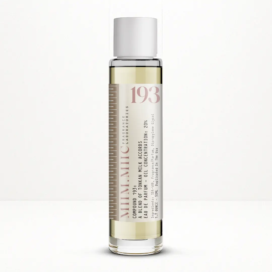 Tonkan Milk Accord Perfume No. 193, a Captivating Unisex Gourmand Scent with Creamy Milk, Earthy Woody Sandalwood, and Aromatic Sweet Vanilla Notes, Aromatic Sweet Scent, Captivating Fragrance