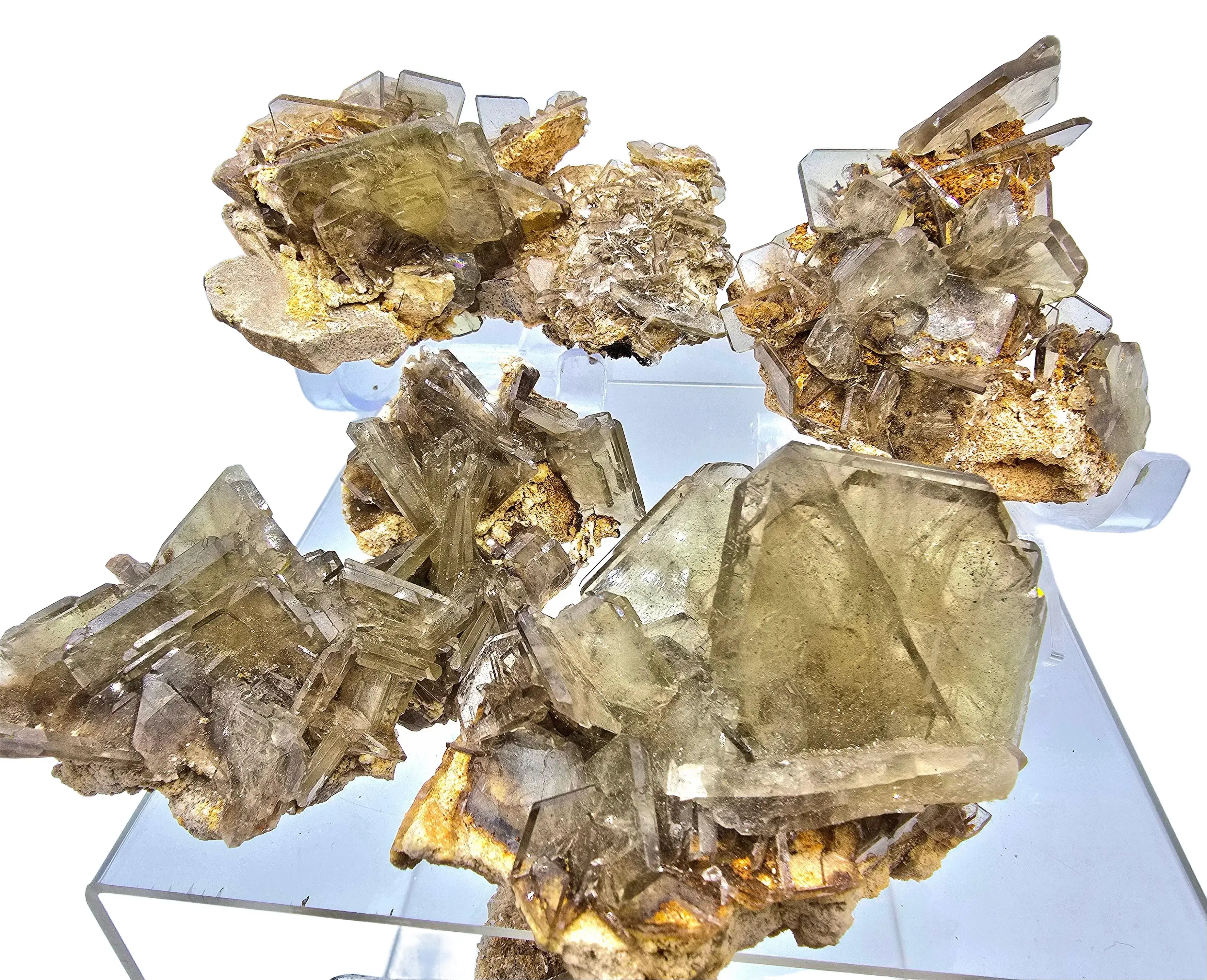 Raw Barite Crystal Collectibles, Bladed Peruvian Specimen with Metallic Pyrite - Medium (Approx. 2.75×2.5 in) & Large (Approx. 4×2.5 in) Options