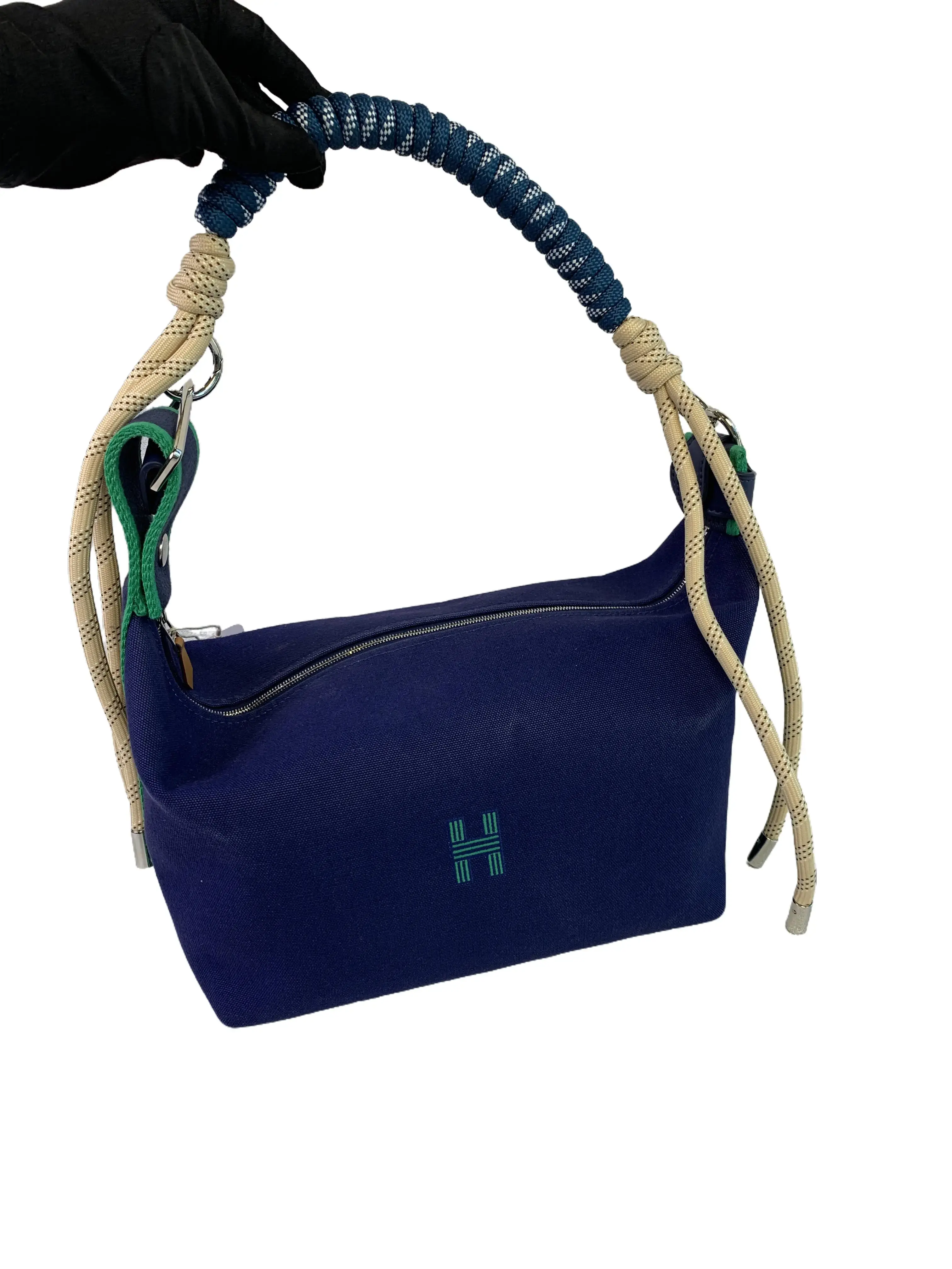Pre-owned HERMÈS Canvas H Logo Hobo Shoulder Bag/wj07218508/8508